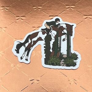 Jumper Equestrian Horse Girl Horse Boy Cowboy CowGirl Single Decor Sticker